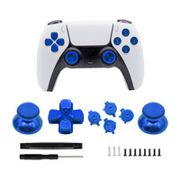 Kit de boutons métalliques de remplacement pour manette, comprenant un pavé croisé et des joysticks (multicolore)