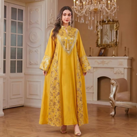 Robe de mode musulmane du Moyen-Orient pour femmes, Abaya de luxe avec paillettes, robes de soirée élégantes, Kaftan de Dubaï, vêtements islamiques pour femmes