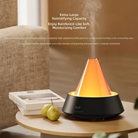 Nouveau Diffuseur d'Arômes Arc-en-ciel Simulé à Forte Émission de Brume, Humidificateur Ultrasonique Intelligent Haut de Gamme Alimenté par USB