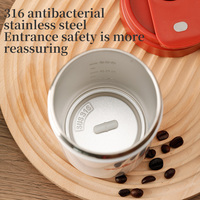 Tasse à café intelligente portable en acier inoxydable 316, isotherme, avec affichage de la température, rechargeable, écologique, pour professionnels