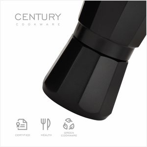 המאה איטלקית 9-גביע מוקה אלומיניום 450 מ "ל ידית עץ ידית עץ גז קרמיקה נייד גז קרמיקה כיריים קפה בישול - Product Image 5