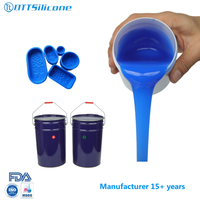 Vente chaude de caoutchouc de silicone pour la fabrication de moules, pour faire des moules à la main, caoutchouc de silicone RTV-2