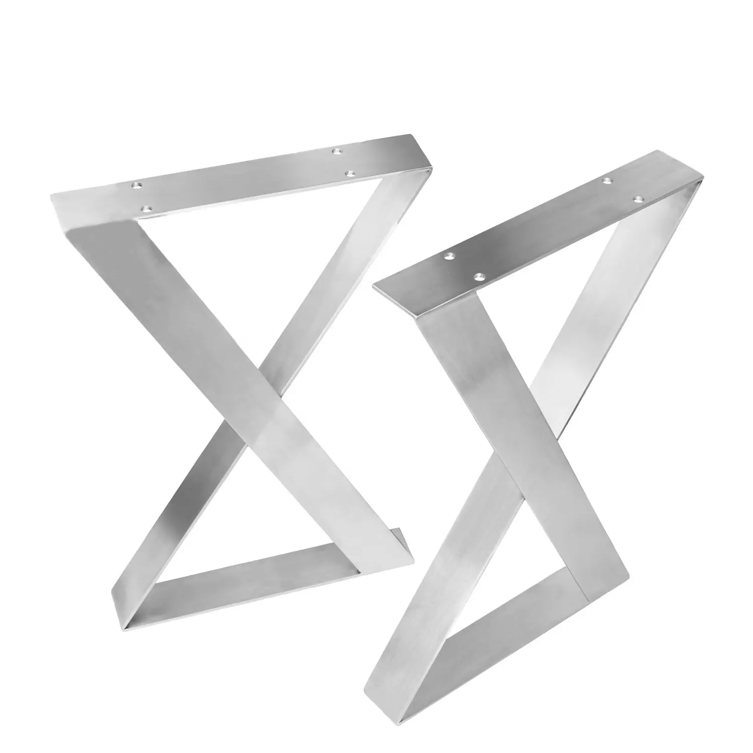 สแตนเลส X ขาโต๊ะที่กำหนดเองอุตสาหกรรม X รูปเฟอร์นิเจอร์ตารางฐานโลหะสแตนเลสขาโต๊ะ