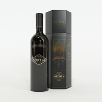 Carton magnétique de luxe personnalisé en forme de livre Verres à vin mats Boîtes d'emballage en feuille d'or
