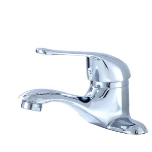 Taizhou Factory Wholesale Price Bathroom Deck Mounted Hot and Cold Water Zinc Taps Two Holes Basin Mixer Faucet