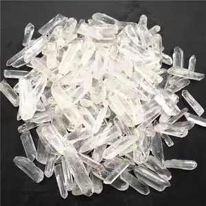 Factory price wholesale natural quartz polished stones crystals wands sticks point crystal tumbled clear quartz mini wand