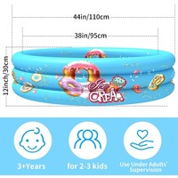 110cm Tragbarer kreisförmiger verdickter Piscina de Bolas Kinder aufblasbarer Spiel center pool für Kinder