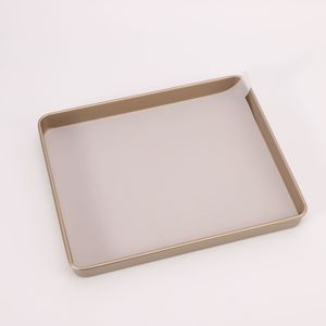 Rectangular Baking Tray Non Stick Gold 12x16 Inch Oven Safe Dishwasher Safe For Home Kitchen Baking Tools - Product Image 2