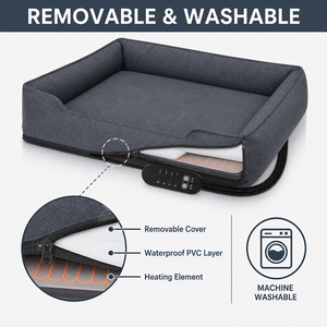 ZT Electric Heated Pet <b>Bed</b> Mat Autumn Winter Warming Heating Pad for Small Dogs Cats Sleeping <b>Nest</b> Pet Supplies - Product Image 5