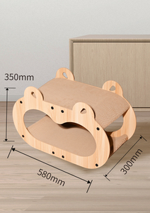 耐摩耗性があり、毛が抜けない垂直型猫用爪とぎスタンド、段ボール製猫用パッドハウス、冬夏兼用インタラクティブ猫用おもちゃ - Product Image 2
