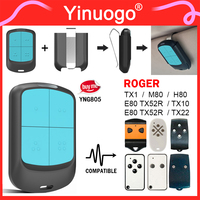 YNG805 ROGER E80 TX52R TX54R Télécommande 433.92MHz ROGER TX12 TX14 H80 TX22 M80 TX44R Ouvre-porte de garage Émetteur portable