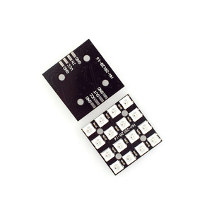 โมดูลไดรเวอร์ LED Hongwei Micro WS2812B 4x4 RGB สีสันเต็มรูปแบบ บอร์ดพัฒนาสำหรับติดตั้งบน PCB - Product Image 1