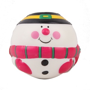 Jouet en peluche de Noël à rebond lent en PU, jouet anti-stress à presser, boule anti-stress à remontée lente pour enfants - Product Image 6