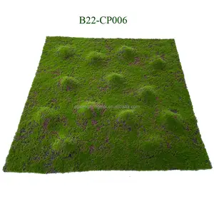 Groothandel Hoge Kwaliteit Diy Mini Moss Vel Kunstmatige Plant Stenen Gras Muur Panel Gazon Dieren Tapijt Roll Mat Voor Thuis decor