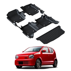 Tapis de voiture 5D en matériau TPE, couverture complète avec tapis de seuil de porte latéral, accessoires intérieurs tout temps TXR pour <span class=keywords><strong>Suzuki</strong></span> <span class=keywords><strong>Alto</strong></span> 2014- - Product Image 1