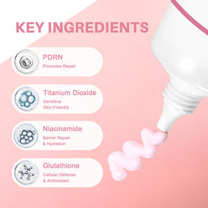 Protector Solar Vegano Orgánico con PDRN de Salmón, SPF 50+ PA++++, Crema Solar que Ilumina y Protege la Piel del Brillo UV, OEM ODM - Product Image 3