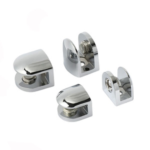 Support de verre et clip d'étagère bon marché en gros Clip de panneau fixe avec supports de support Accessoires de meubles de quincaillerie - Product Image 6