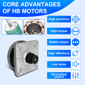 Moteur pas à pas hybride NEMA23 à couple élevé, profil bas, pour applications médicales - Product Image 3
