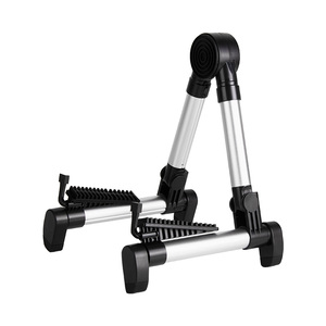 Soporte de guitarra plegable ajustable para ukelele, fábrica al por mayor, aleación de aluminio + Accesorios para instrumentos musicales de sílice, venta al por mayor - Product Image 1