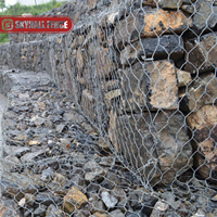Boîtes et paniers galvanisés hexagonalement tissés de Gabion de grillage pour des murs de soutènement