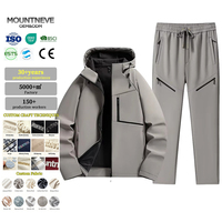 Ensemble veste et pantalon à capuche unisexe, imperméable, coupe-vent, multi-poches, logo personnalisé, conception OEM ODM, vêtements de cyclisme d'extérieur