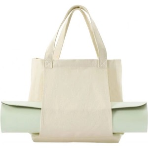 Sac fourre-tout en toile BSCI avec poche pour tapis de yoga, sac à bandoulière pour le bureau, les entraînements, le Pilates, les voyages - Product Image 1