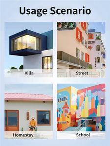 Pintura de Látex Acrílica para Paredes Interiores y Exteriores, Revestimiento de Cemento, Lavable, Resistente al Agua, con Textura - Product Image 4