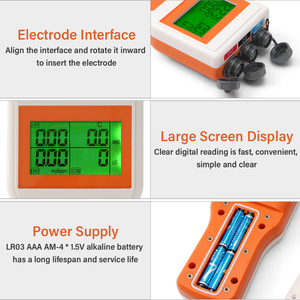 Testeur <span class=keywords><strong>de</strong></span> qualité <span class=keywords><strong>de</strong></span> <span class=keywords><strong>l</strong></span>'<span class=keywords><strong>eau</strong></span> numérique portable 6-en-1 pour <span class=keywords><strong>l</strong></span>'oxygène dissous (OD)/le pH/TDS/EC/la teneur en <span class=keywords><strong>sel</strong></span>/la température - Product Image 4