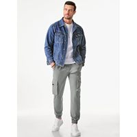 2025 pantalons cargo légers décontractés pour hommes avec cordon de serrage à la taille élastique et poches vêtements de chasse coniques