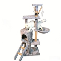 Arbre à chat avec structure d'escalade, grande griffoire en sisal, planche à griffer, favorise le saut et l'escalade, maisonnette pour chat, DEM/DOM disponible