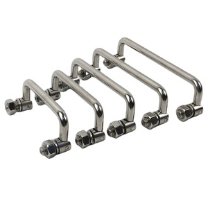 Folding Handle for Industry Stainless Steel Pull Handle Metal Furniture U Shape <b>Cabinet</b> Folding Handle - Product Image 1