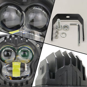 ไฟมอเตอร์ LED ดีไซน์ใหม่ ขนาด 3 นิ้ว 12V แสงคู่ สูง/ต่ำ สำหรับมอเตอร์ไซค์และรถยนต์ ไฟทำงาน LED 45W สว่างพิเศษ ใช้ได้กับรถทั่วไป - Product Image 4