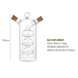 Juego <span class=keywords><strong>de</strong></span> Regalo JINGHUANG, Diseño <span class=keywords><strong>de</strong></span> Almacenamiento Múltiple, Botella <span class=keywords><strong>de</strong></span> Vidrio con Dos Boquillas <span class=keywords><strong>para</strong></span> Aceite <span class=keywords><strong>de</strong></span> Oliva, Vinagre, Salsas y Condimentos - Product Image 5