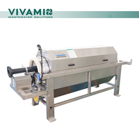 Séparation solide-liquide solides en suspension tamis filtre à tambour rotatif pour le traitement des eaux usées textiles en plastique