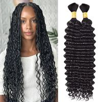 Extensions de cheveux humains au crochet 100 % naturels, non traités, type Miracle Knots, vente en gros, cheveux bouclés bruts birmans, pré-bouclés
