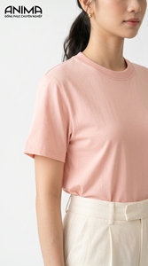 T-shirt personnalisé en gros, t-shirt de haute qualité avec logo personnalisé, 240 g/m², coton, t-shirts pour femmes, taille S-3XL - Product Image 5