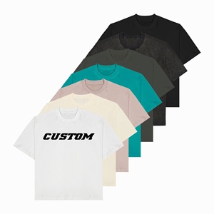 Camiseta Oversize de Algodón Grueso de 245-300 GSM con Hombros Caídos, Estilo Urbano, Estampado DTG, Logo Personalizado, de Alta Calidad para Hombre - Product Image 4