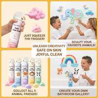 Savon Moussant Personnalisé OEM pour Enfants – Effet Nuage Amusant, Nettoyant et Moelleux – Cadeaux de Noël pour Enfants, Douche, Fête à Bulles en Extérieur