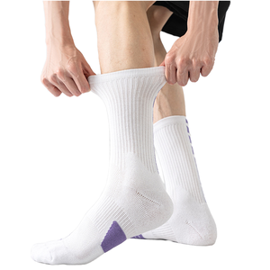 Dégagement 19 Styles Professional <span class=keywords><strong>Elite</strong></span> Basketball Chaussettes de sport Mi-mollet Serviette Bas Haut Haut Pratique Épaissi Tricoté Corps - Product Image 3