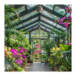 الألومنيوم الحديث في الهواء الطلق إضافة مزدوجة الزجاج أشعة الشمس كوخ حديقة الشتاء غرفة قائمة بذاتها أربعة مواسم تمديد الشمس - Product Image 5