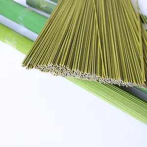 Factory Direct Selling Flower Stems Iron Wire Stems Silk Mesh Flower Simulation Paper Artificial Flowers Rose Stems