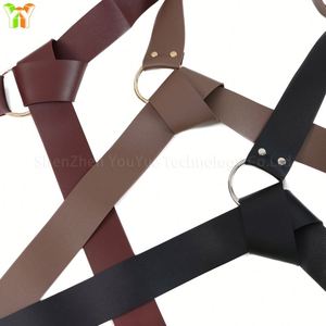 ชุดเดรสแฟชั่น เข็มขัดหนัง PU ปรับได้ เสื้อคลุมตกแต่งพร้อมสายรัดเอว - Product Image 4