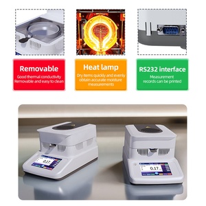 Preço de fábrica Digital Water Content <span class=keywords><strong>Analyzer</strong></span> 120g Medidor De Umidade De Halogênio Laboratório Umidade Conteúdo Tester Equipamento De Secagem De Laboratório - Product Image 4
