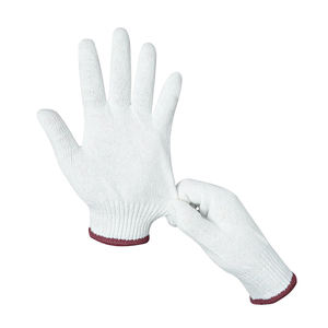 قفازات عمل أمان قطنية بيضاء محبوكة، قفازات صناعية/إنشائية 7/10 مقياس بالجملة من الصين - Product Image 5