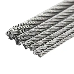 High Compressive Strength 1 8 Inch 7X19 Coated Stainless Steel Cable