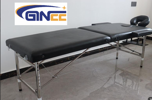Table de massage pliante GINEE <span class=keywords><strong>en</strong></span> aluminium, portable, pour soins de beauté, acupuncture et thérapies. - Product Image 3