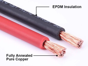 Cabo de Cobre Trançado <span class=keywords><strong>2</strong></span> AWG 600V para Soldagem, Bateria, Energia Solar e Fio Elétrico DC para Automotivo/Solar/Gerador - Product Image 6