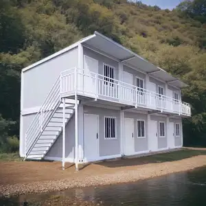 Offre Spéciale Maison en conteneur pliable de luxe 50% Discount 3 plans de chambre à coucher 40Ft 20Ft appartement préfabriqué en acier 20 40 pieds de large