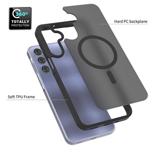 Chống vân tay Matte điện thoại Bìa trường hợp đối với Samsung Galaxy A17 A07 A26 A36 A56 S25 S24 S23 từ tính không dây sạc trở lại trường hợp - Product Image 2