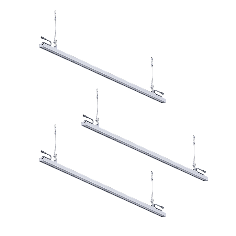 Quick-Connect IP65 Aluminum LED Padel Linear Court Light with DALI-2 Dimmable Warm White IK10 Impact Resistance